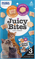 Inaba Juicy Bites Набор влажных снеков со вкусом краба и морского гребешка для кошек