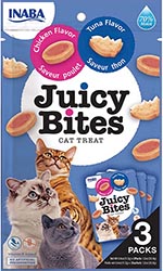 Іnaba Juicy Bites Вологі снеки зі смаком курки і тунця для котів