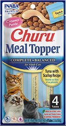 Inaba Churu Meal Topper Кремовый топпер с тунцом и морским гребешком для кошек