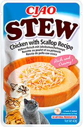 Inaba CIAO Stew Рагу с тушеной курицей и морским гребешком для кошек Inaba CIAO Stew Рагу с тушеной курицей и морским гребешком для кошек