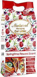 Indian Cat Litter Cat's Choice Springtime Flowers Комкующийся наполнитель с ароматом весенних цветов