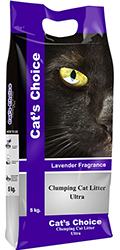 Indian Cat Litter Cat's Choice Lavender Комкующийся наполнитель с ароматом лаванды