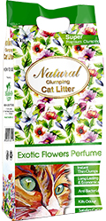 Indian Cat Litter Cat's Choice Exotic Flowers Комкующийся наполнитель с ароматом экзотических цветов