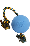 Jolly Pets Romp-N-Roll Мяч с канатом для собак, 15 см