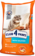 Клуб 4 лапи Premium з лососем для дорослих котів