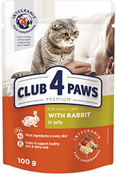 Клуб 4 лапи Premium з кроликом в желе для котів