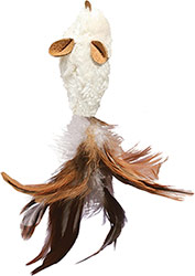 Kong Refillables Feather Mouse Іграшка "Миша" із котячою м'ятою та пір'ям для котів