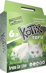 Kotix Tofu Соевый наполнитель для кошачьего туалета, с ароматом зеленого чая