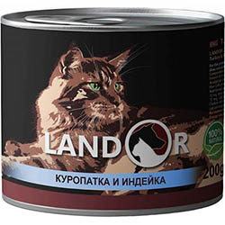 LANDOR Cat Adult Partridge & Turkey