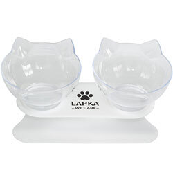 Lapka Двойная кормушка Double Cat Food Bowl