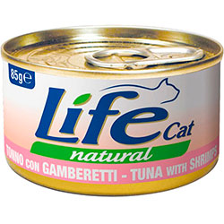 LifeCat Тунец с креветками для кошек
