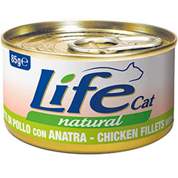 LifeCat Куриное филе с уткой для кошек