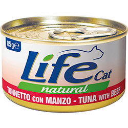 LifeCat Тунец с говядиной для кошек