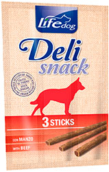 LifeDog Sticks Deli Snack с говядиной для собак 