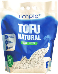 Limpia Tofu Соєвий наповнювач для котячого туалету, без аромату
