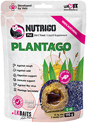 LK Baits Pet Nutrigo Plantago S-M Функціональні ласощі з сиропом подорожника для собак середніх порід