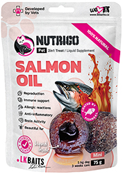 LK Baits Pet Nutrigo Salmon Oil Mini Функціональні ласощі з олією лосося для собак малих порід