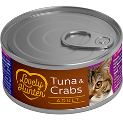Lovely Hunter Adult Tuna And Crab Кусочки тунца и краба в соусе для кошек