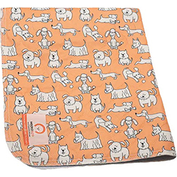 Misoko Многоразовая пеленка "Щенки" для собак, оранжевая