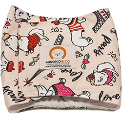 Misoko Многоразовый подгузник "Франция" для кобелей