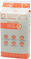 Misoko Пеленки "Щенки и косточки" с ароматом персика для собак, большие