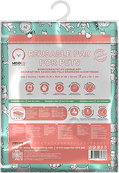Misoko Набор многоразовых пеленок "Щенки" для собак, мятные