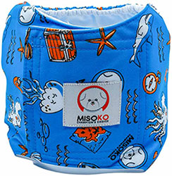 Misoko Многоразовый подгузник "Осьминог" для кобелей, синий