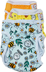 Misoko Набор многоразовых подгузников "Сладкий сон" для собак, 3 шт