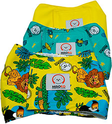 Misoko Набор многоразовых подгузников "Праздники" для кобелей, 3 шт