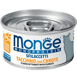 Monge Monoprotein Cat Solo Flakes of Turkey with Carrots