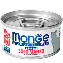 Monge Monoprotein Cat Solo Flakes of Beef