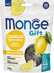 Monge Gift Dog Immunity Support Лакомство с кроликом и лимоном для собак
