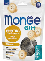 Monge Gift Dog Training Лакомство с уткой и бананом для собак