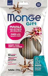Monge Gift Puppy Medium & Maxi Ласощі зі свининою та коренем кігтя диявола для цуценят 
