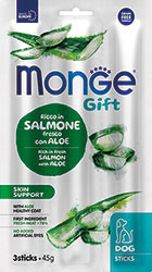 Monge Gift Dog Skin Support Палочки с лососем и алоэ для собак