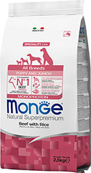 Monge Speciality Line Puppy & Junior All Breeds Beef and Rice