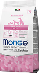 Monge Speciality Line Dog Adult All Breeds Pork, Rice and Potatoes