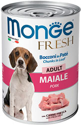 Monge Fresh Dog Adult Pork Cans