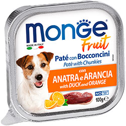 Monge Fruit Dog Adult with Duck and Orange
