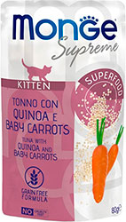 Monge Supreme Kitten Tuna with Quinoa and Baby Carrots