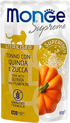 Monge Supreme Sterilised Cat Tuna with Quinoa and Pumpkin