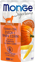 Monge Supreme Adult Cat Tuna with Pumpkin and Baby Corn