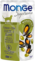 Monge Supreme Adult Cat Tuna with Mussels and Olives