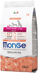 Monge Speciality Line Extra Small Adult Salmon with Rice