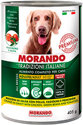 Morando Tradizioni All Breeds Chunks in Gravy with Chicken, Green Beans and Tomatoes