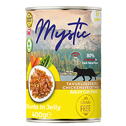 Mystic Шматочки з куркою та овочами для котів