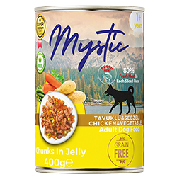 Mystic Кусочки с курицей и гарниром для собак