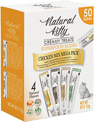 Natural Kitty Creamy Treats Chicken Mega Pack Набор кремовых лакомств с курицей для кошек