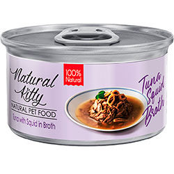 Natural Kitty Broth Series Tuna with Squid in Broth