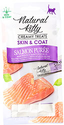 Natural Kitty Functional Creamy Treat Skin & Coat Кремовое лакомство с лососем для кошек